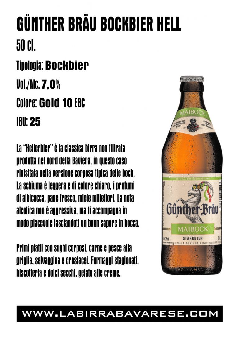 GÜNTHER BRÄU BOCKBIER - 50 cl.